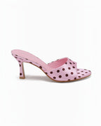 Mules à Talon Pois