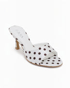 Mules à Talon Pois