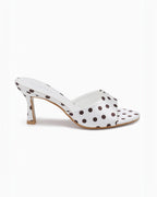 Mules à Talon Pois