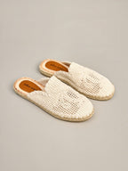 Mules Tressées avec Motif Floral BELLE WOMEN