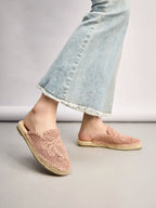 Mules Tressées avec Motif Floral BELLE WOMEN