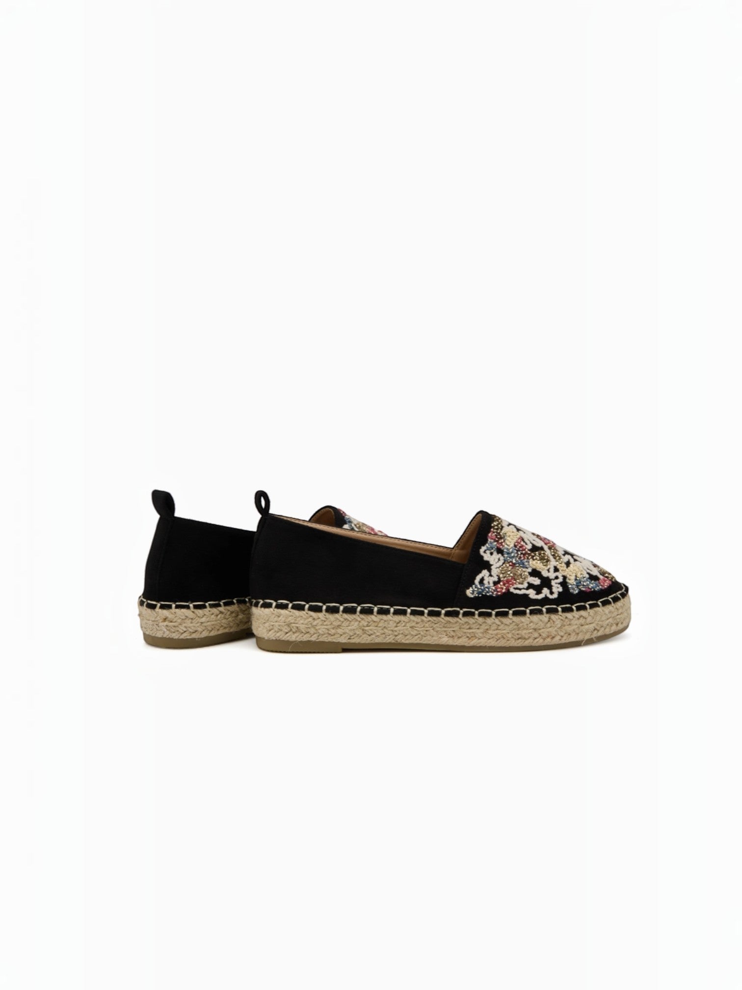 Espadrilles en daim avec broderie multicolore BELLE WOMEN