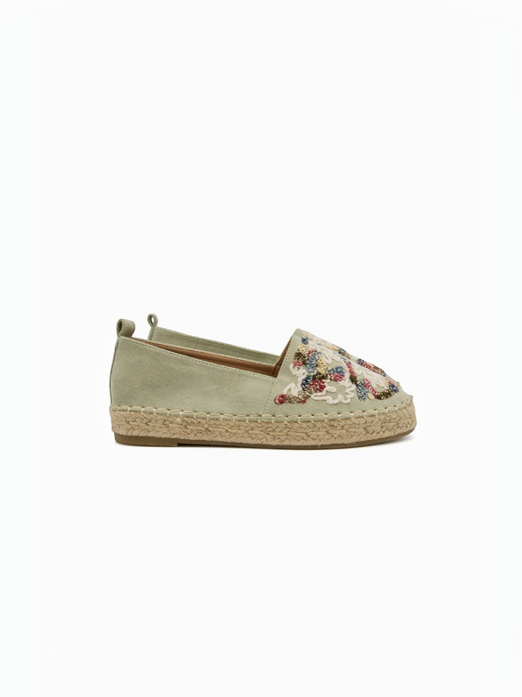 Espadrilles en daim avec broderie multicolore BELLE WOMEN