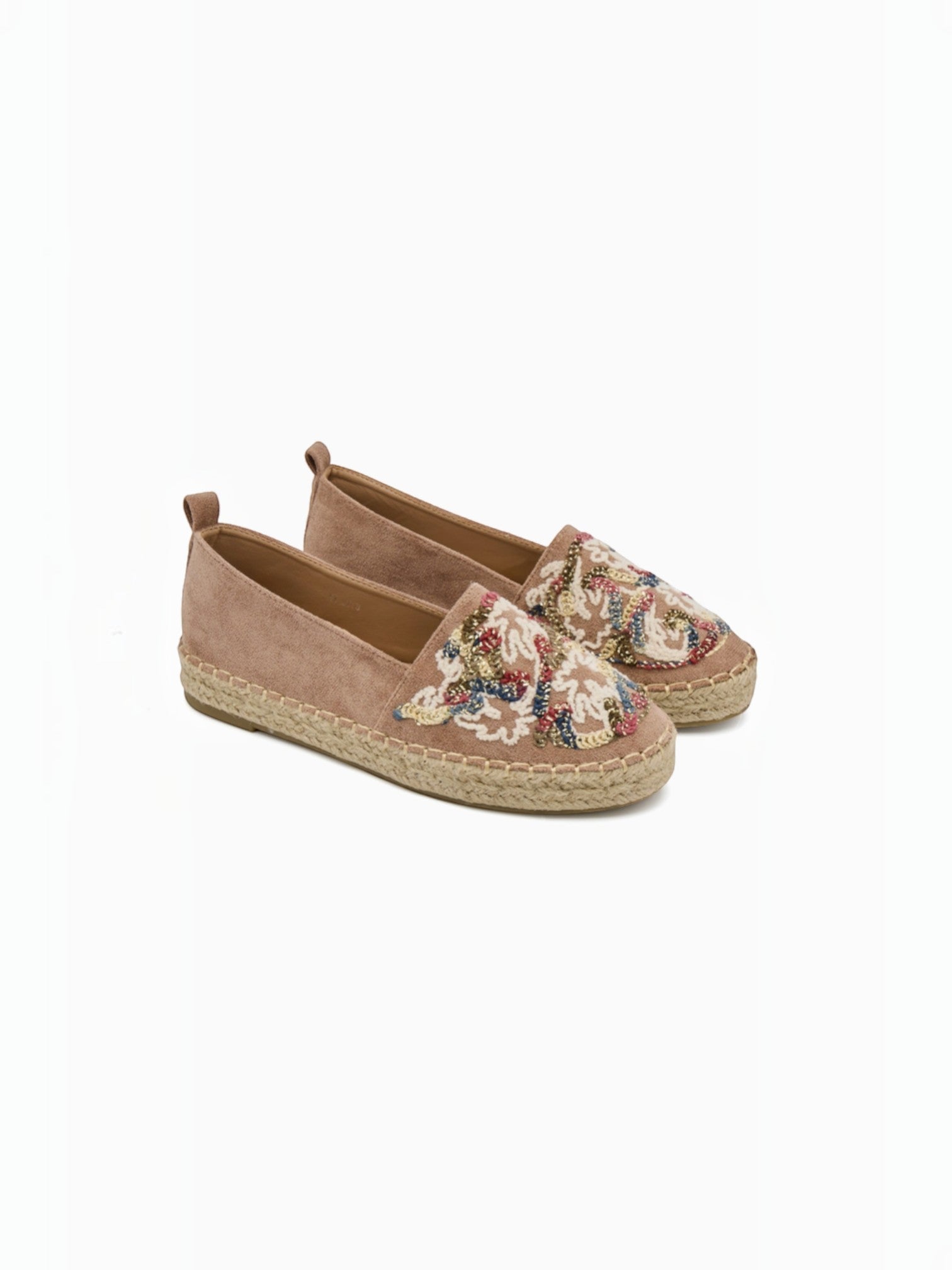 Espadrilles en daim avec broderie multicolore BELLE WOMEN