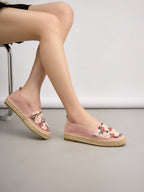 Espadrilles en daim avec broderie multicolore BELLE WOMEN