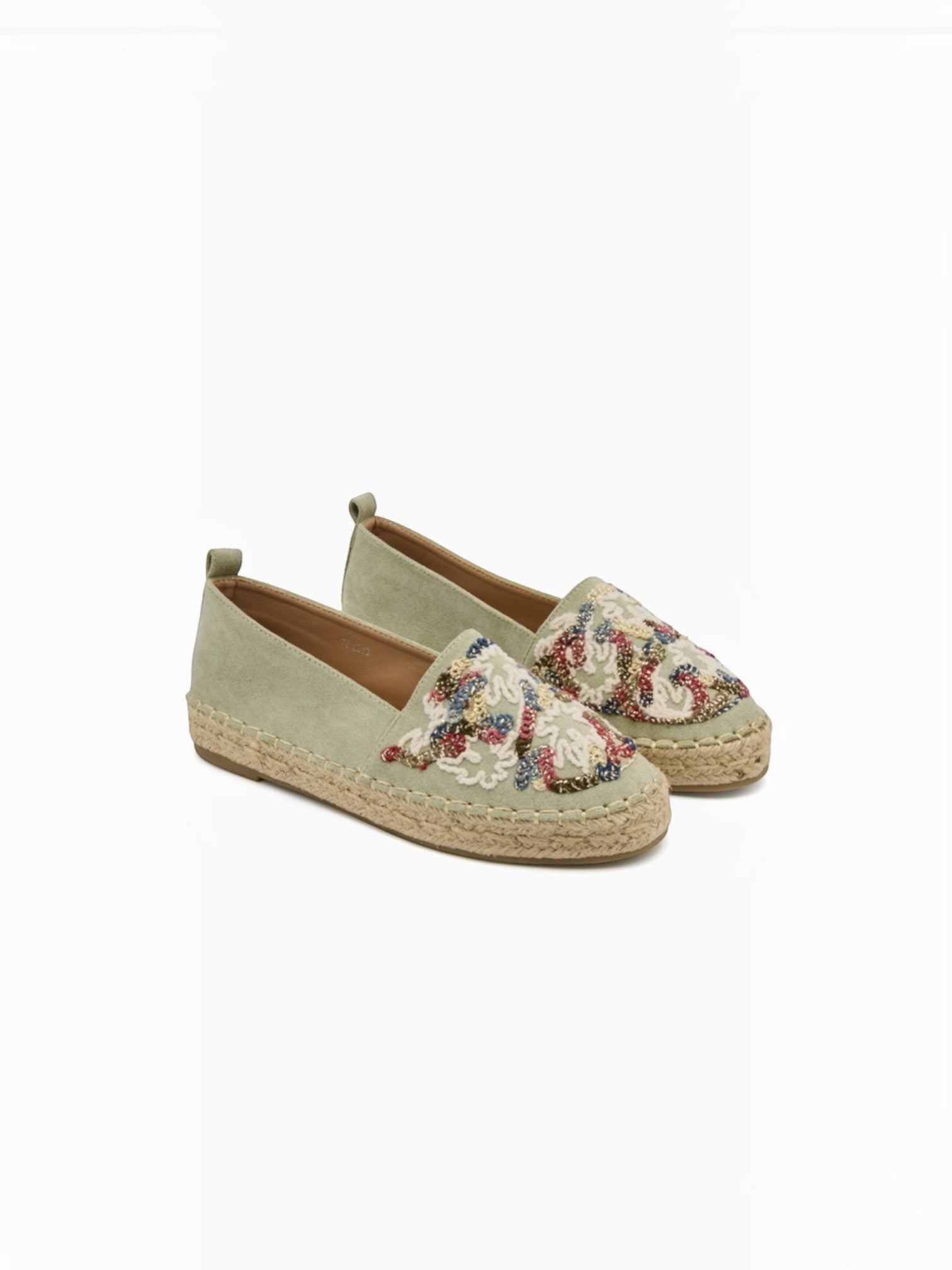 Espadrilles en daim avec broderie multicolore BELLE WOMEN