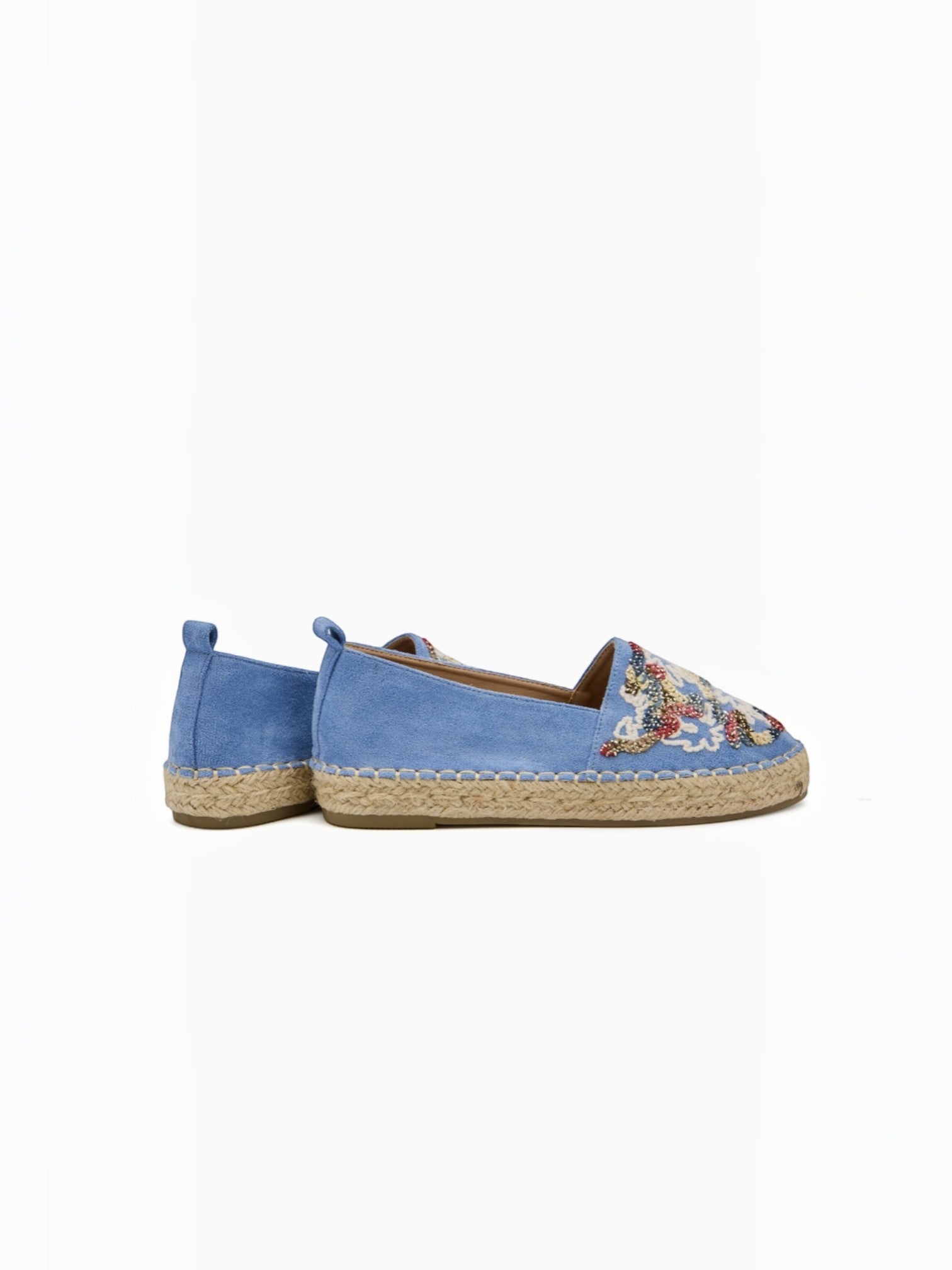 Espadrilles en daim avec broderie multicolore BELLE WOMEN