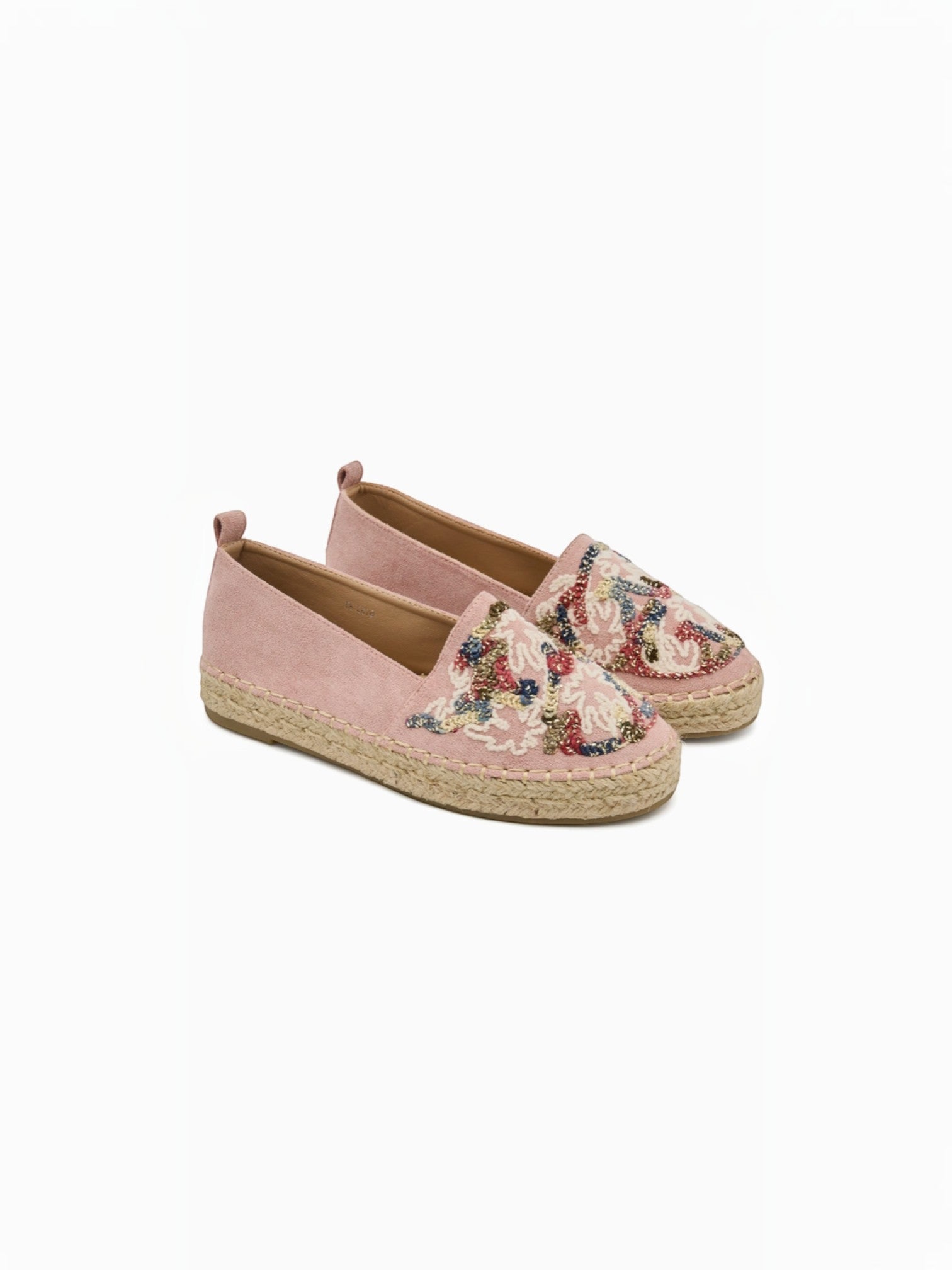 Espadrilles en daim avec broderie multicolore BELLE WOMEN