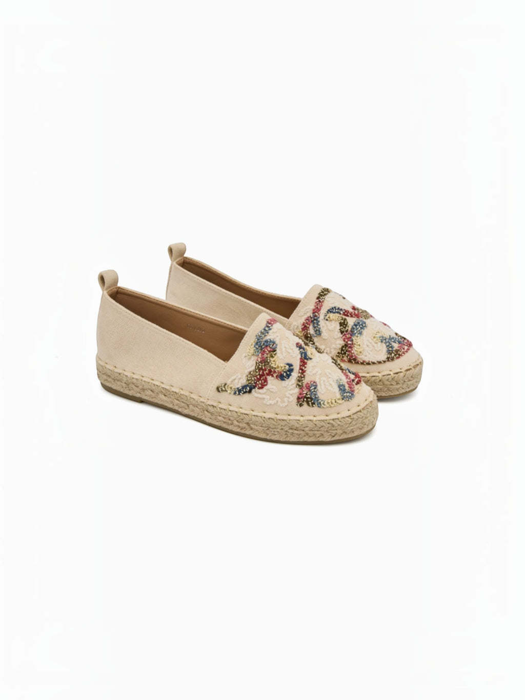 Espadrilles en daim avec broderie multicolore BELLE WOMEN