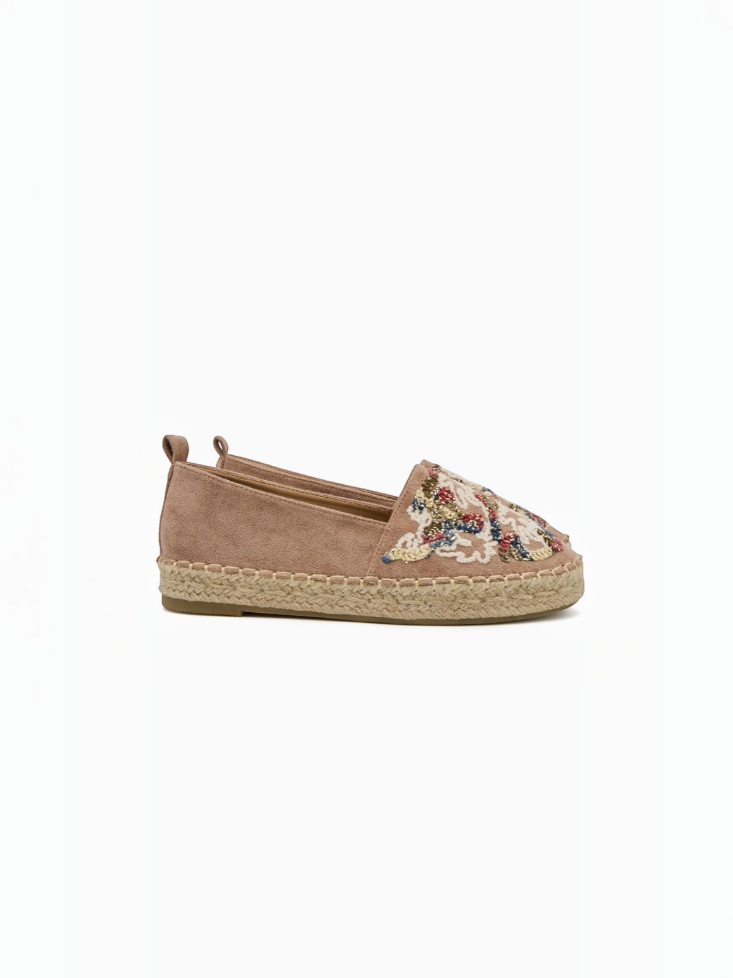 Espadrilles en daim avec broderie multicolore BELLE WOMEN