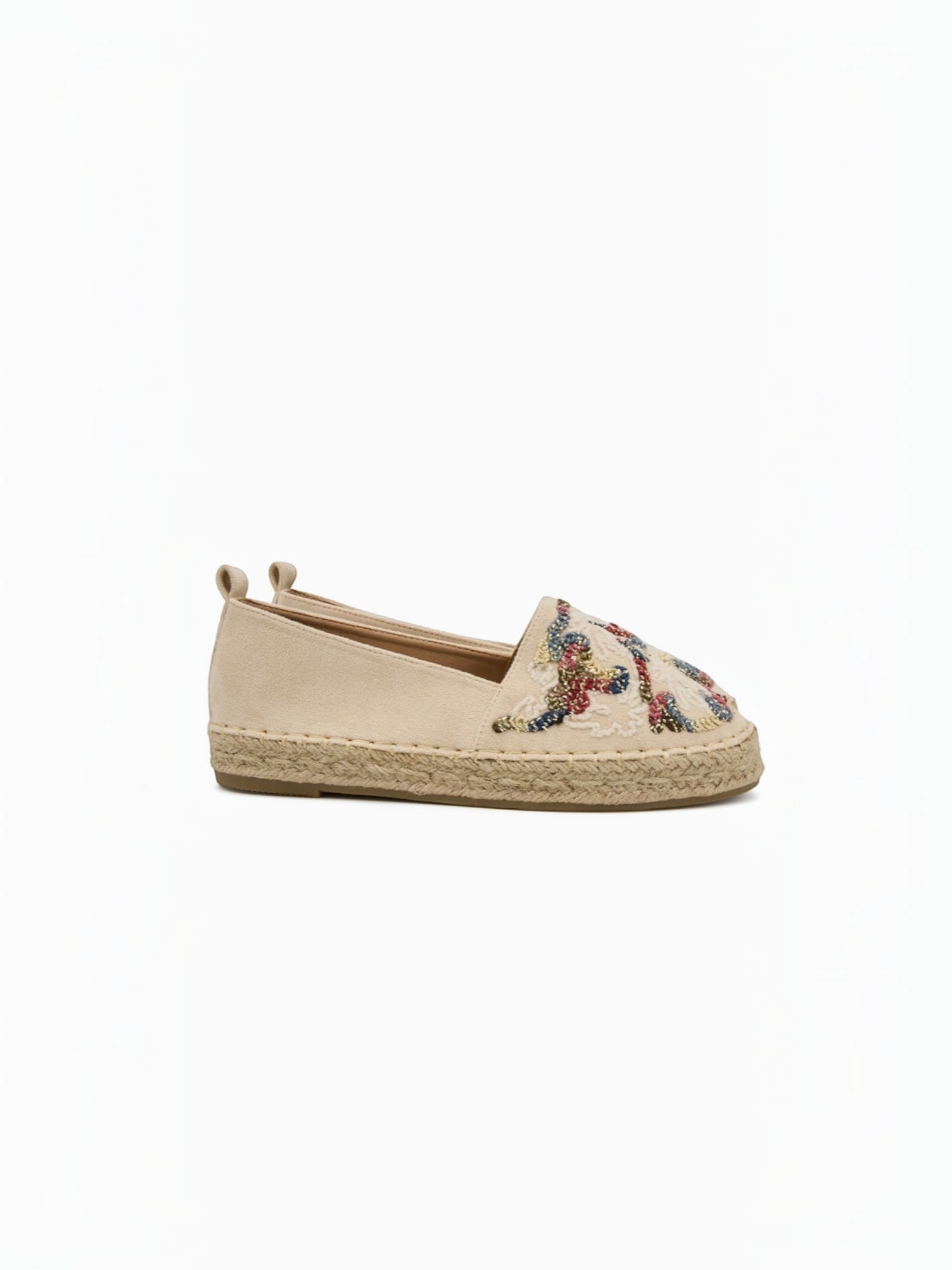Espadrilles en daim avec broderie multicolore BELLE WOMEN