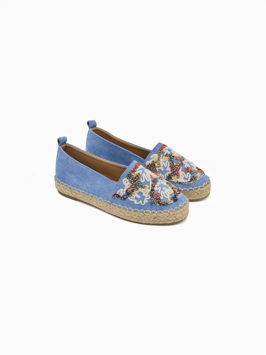 Espadrilles en daim avec broderie multicolore BELLE WOMEN