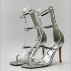Sandales à brides fines talon aiguille STEPHAN PARIS - Chaussures - STEPHAN PARIS