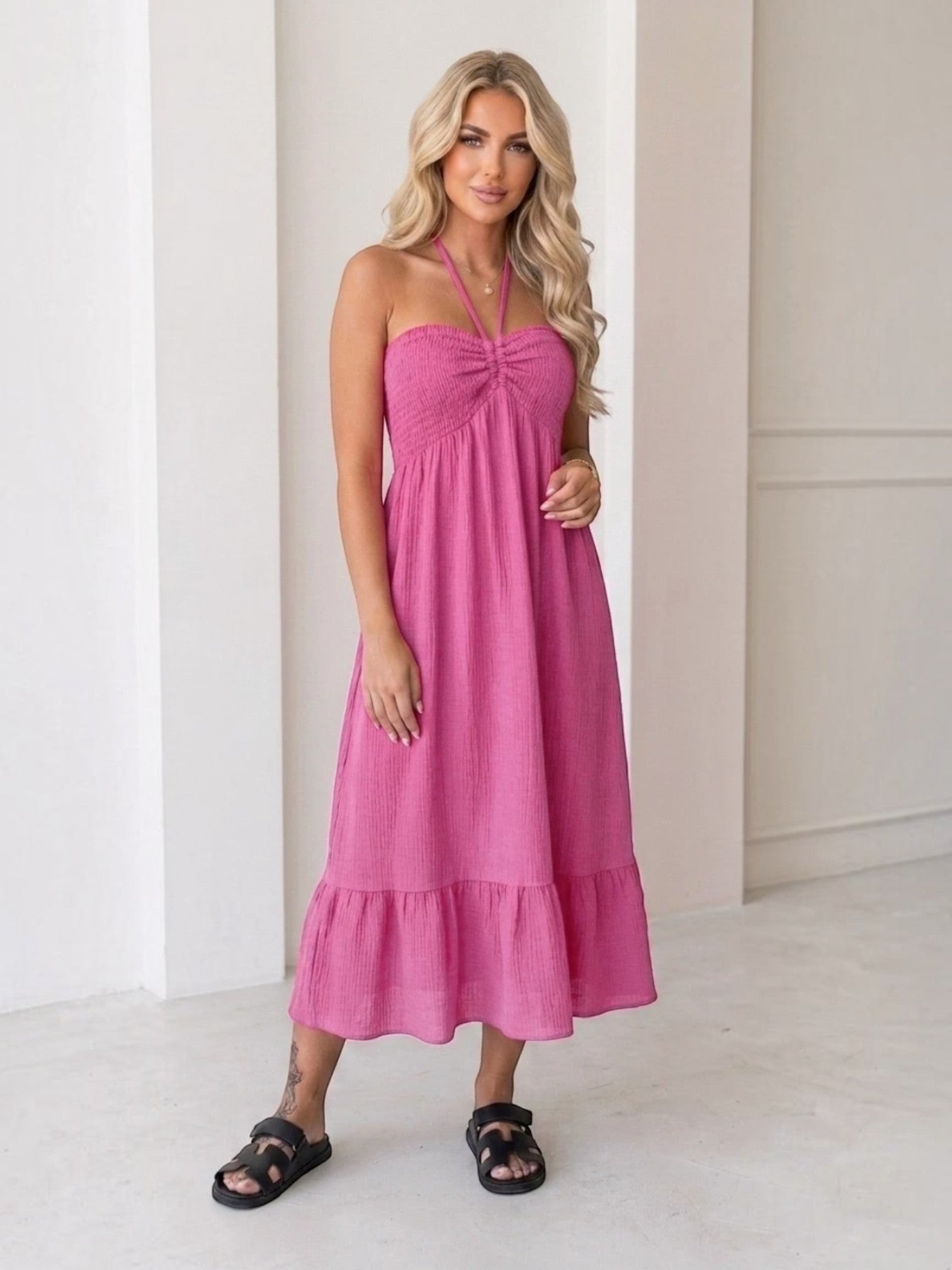 Robe longue gaze de coton ESTEE BROWN