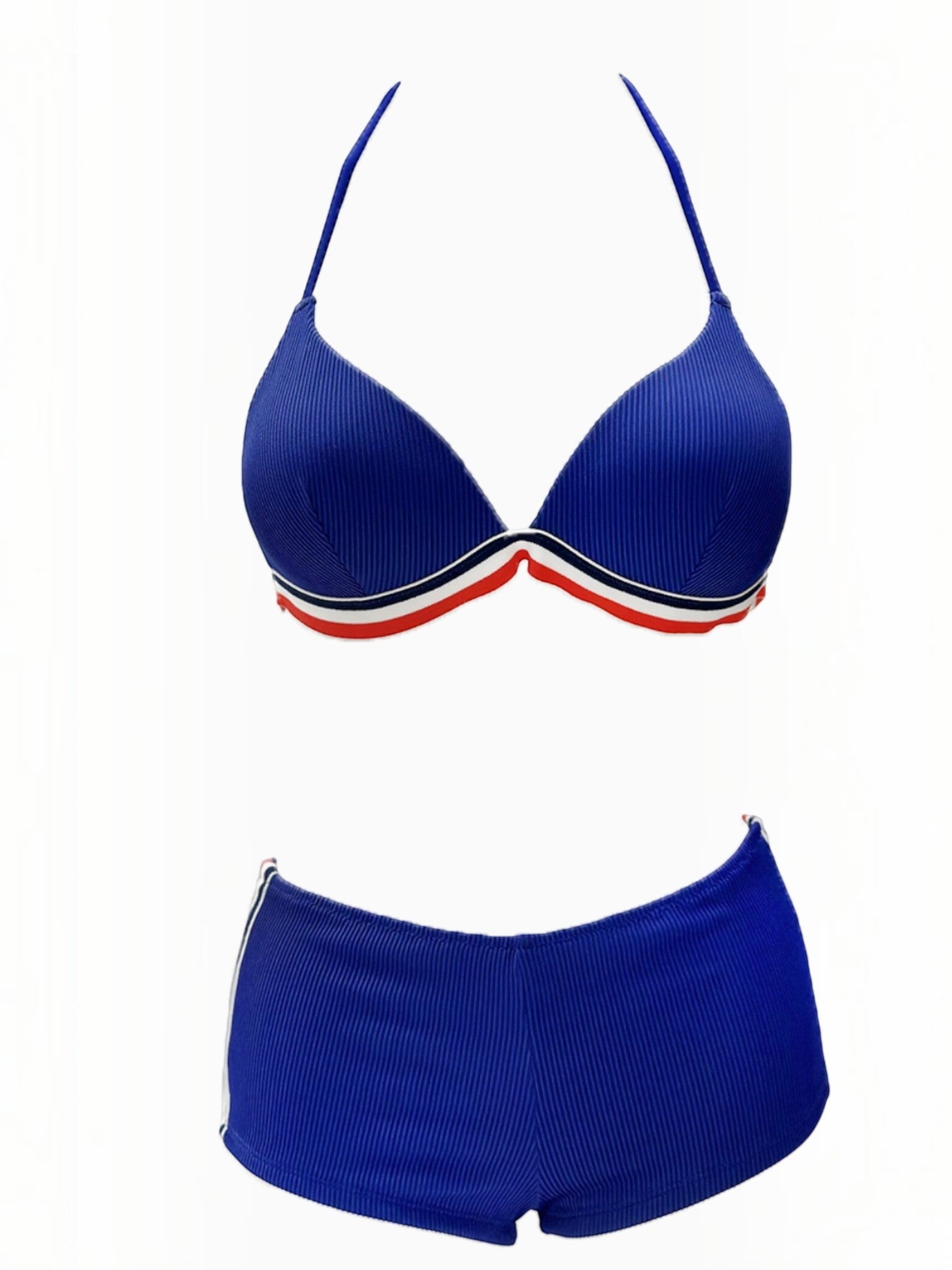 Bikini triangle à coque et shorty texturé BELLE COM'ELLE
