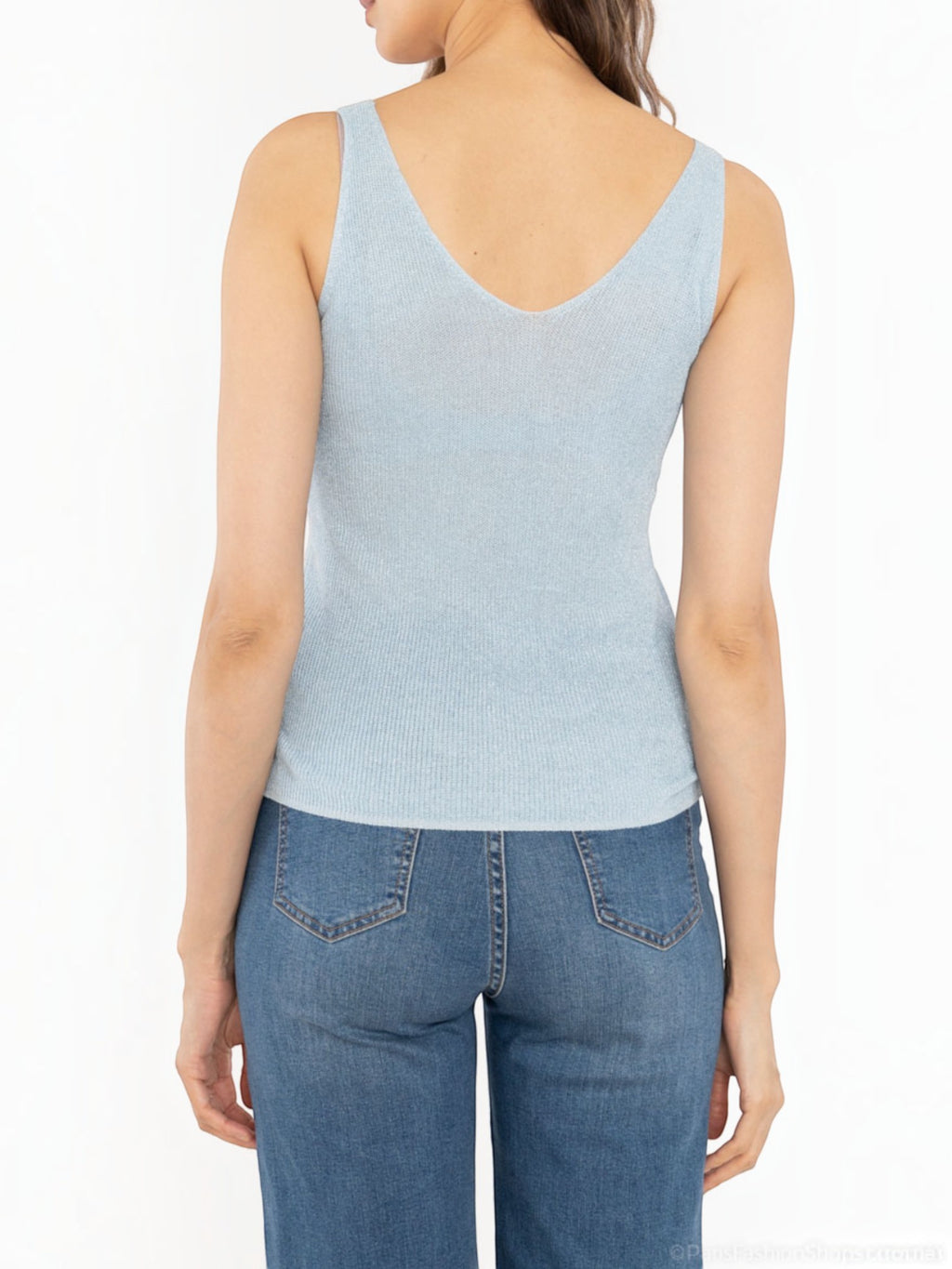 Débardeur Lurex Col V ATTRAIT PARIS