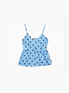 Top à Pois Peplum Col V ATTRAIT PARIS