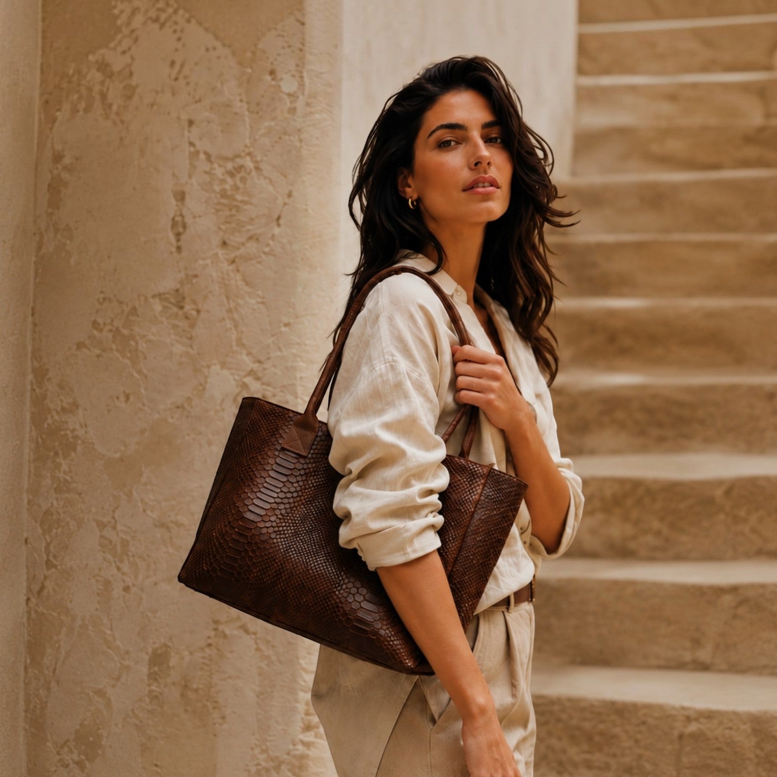 Sac à main Lola imprimé python ZEEN