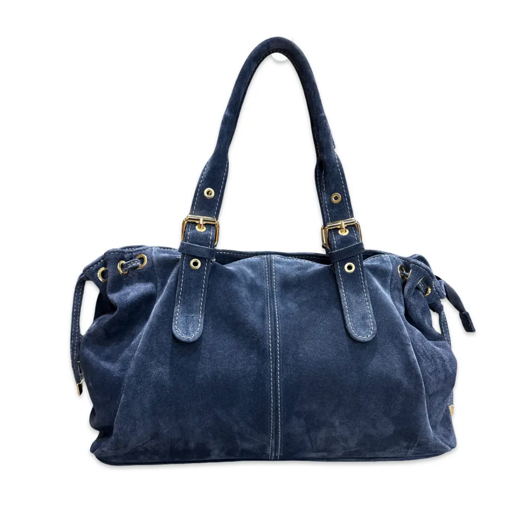 Sac Cuir Suédé format A4  Lacets Large LOUISA LEE