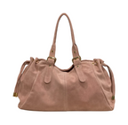 Sac Cuir Suédé format A4  Lacets Large LOUISA LEE