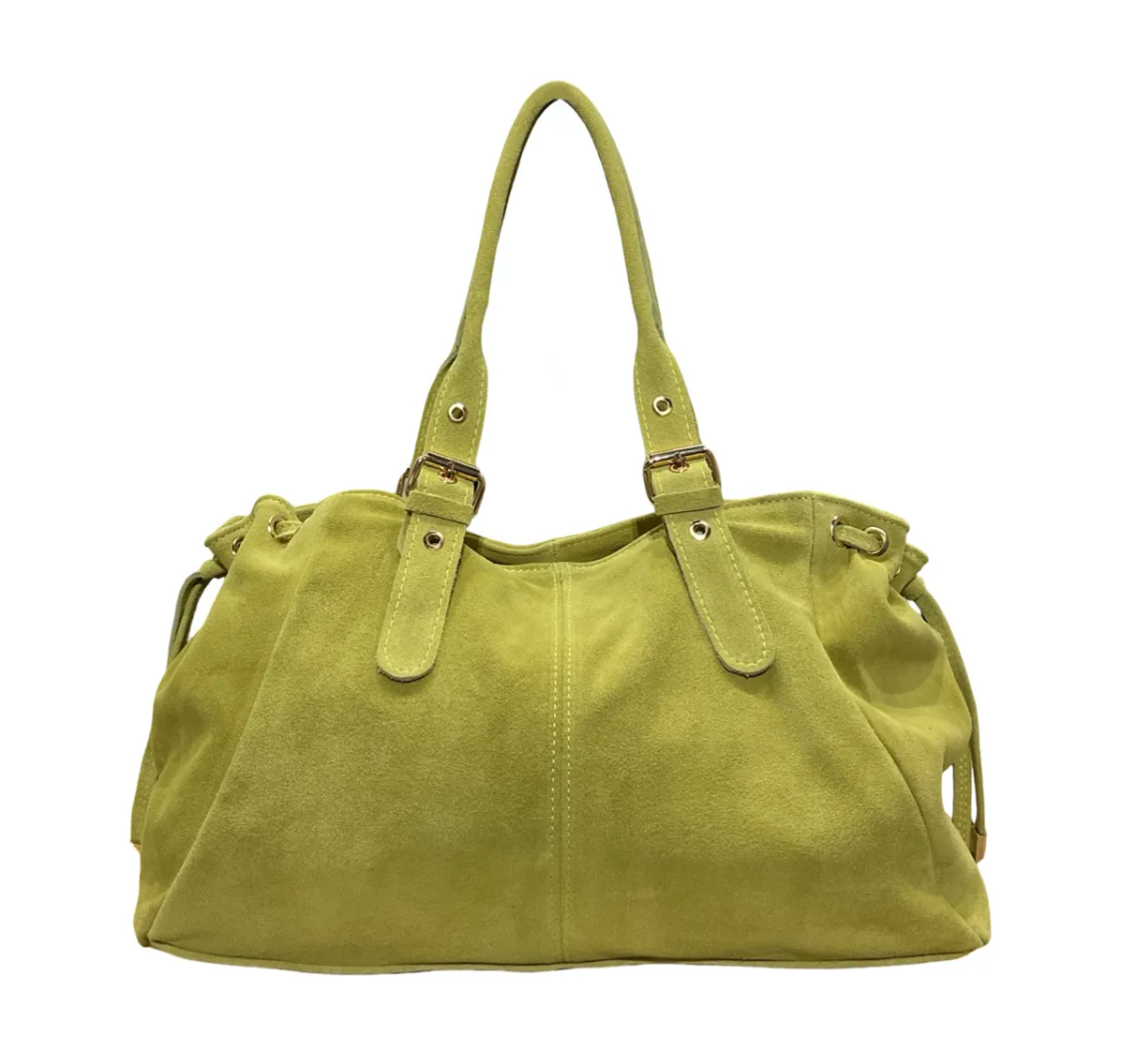 Sac Cuir Suédé format A4  Lacets Large LOUISA LEE