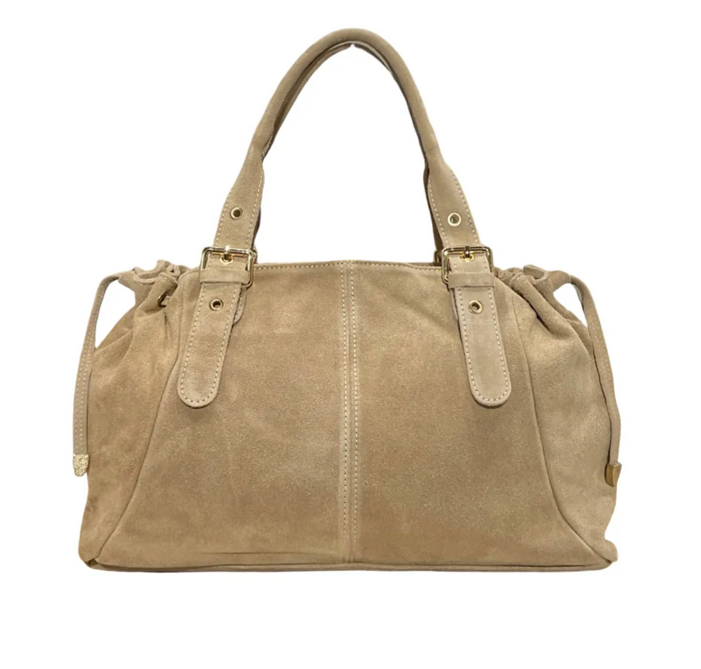 Sac Cuir Suédé format A4  Lacets Large LOUISA LEE