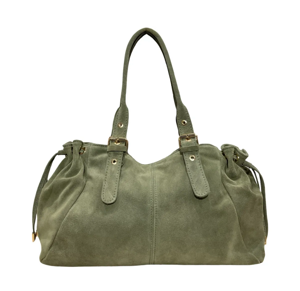 Sac Cuir Suédé format A4  Lacets Large LOUISA LEE