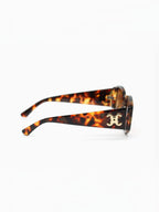 Lunettes de soleil rectangulaires logo métallique VIMODA