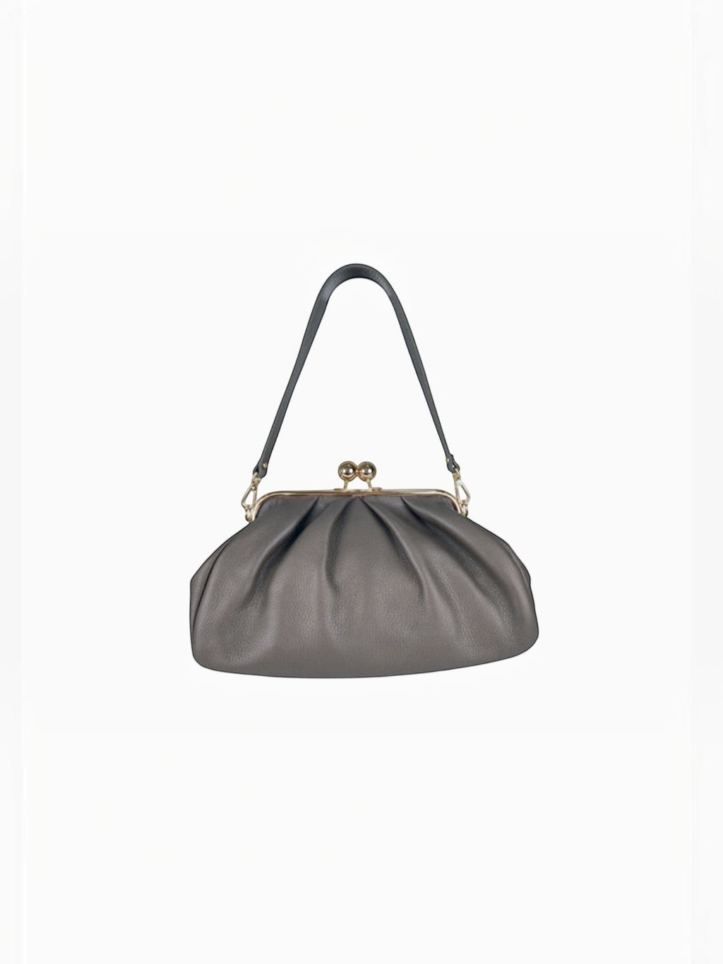 Sac bourse en cuir fermoir clic-clac Meloro M LOUISA LEE