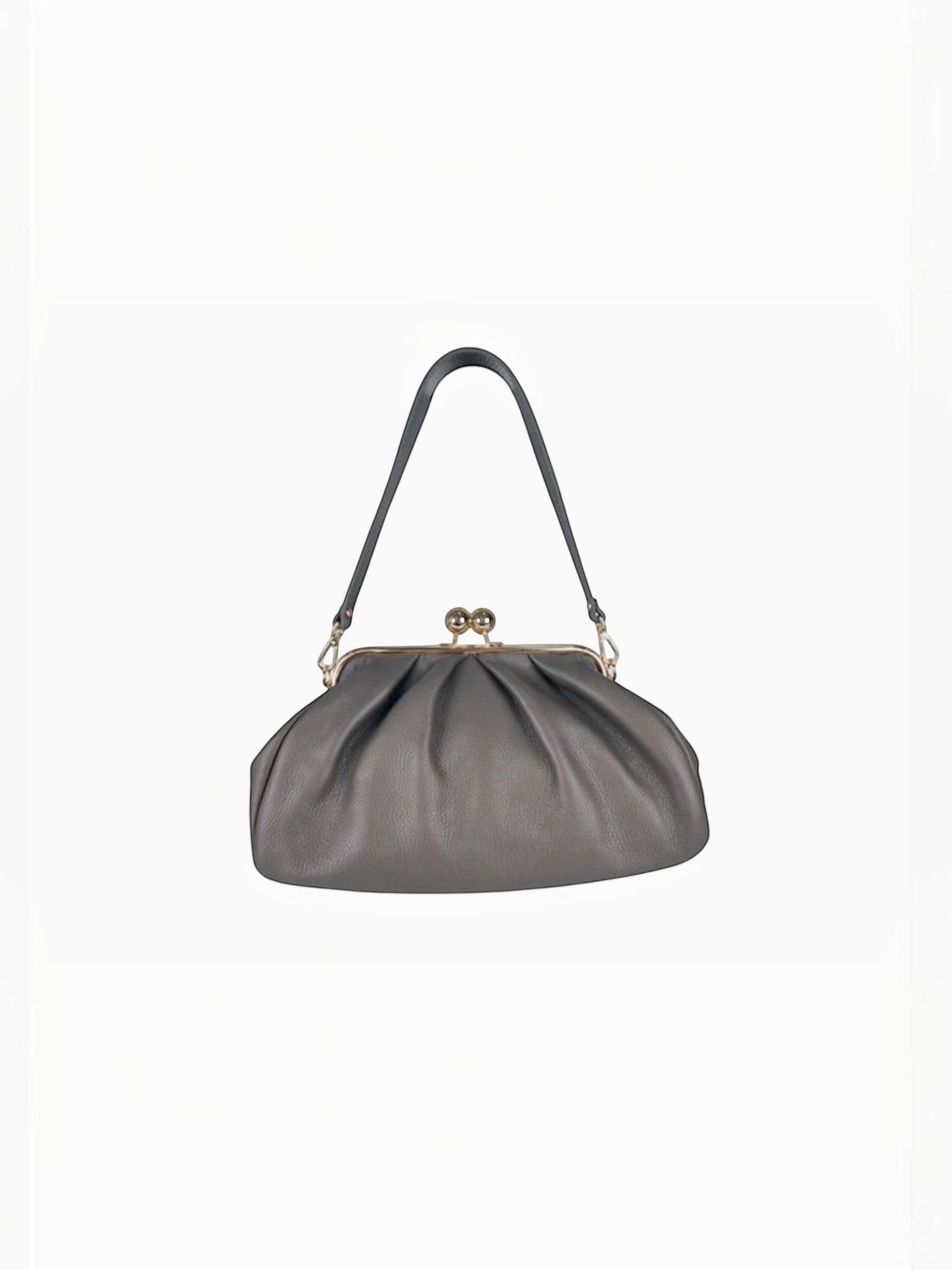 Sac bourse en cuir fermoir clic-clac Meloro M LOUISA LEE
