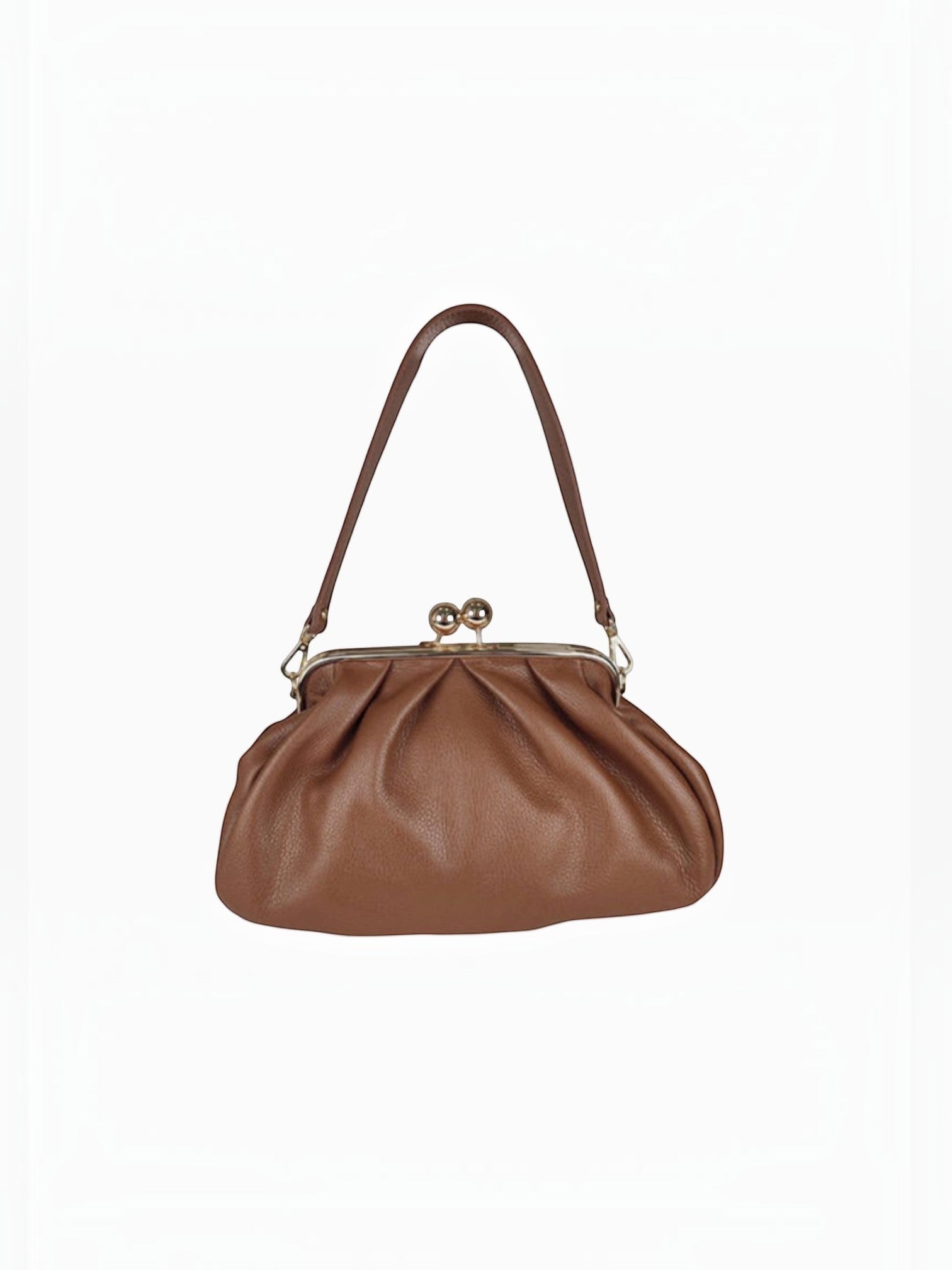 Sac bourse en cuir fermoir clic-clac Meloro M LOUISA LEE