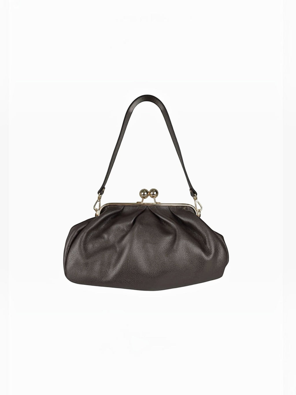 Sac bourse en cuir fermoir clic-clac Meloro M LOUISA LEE
