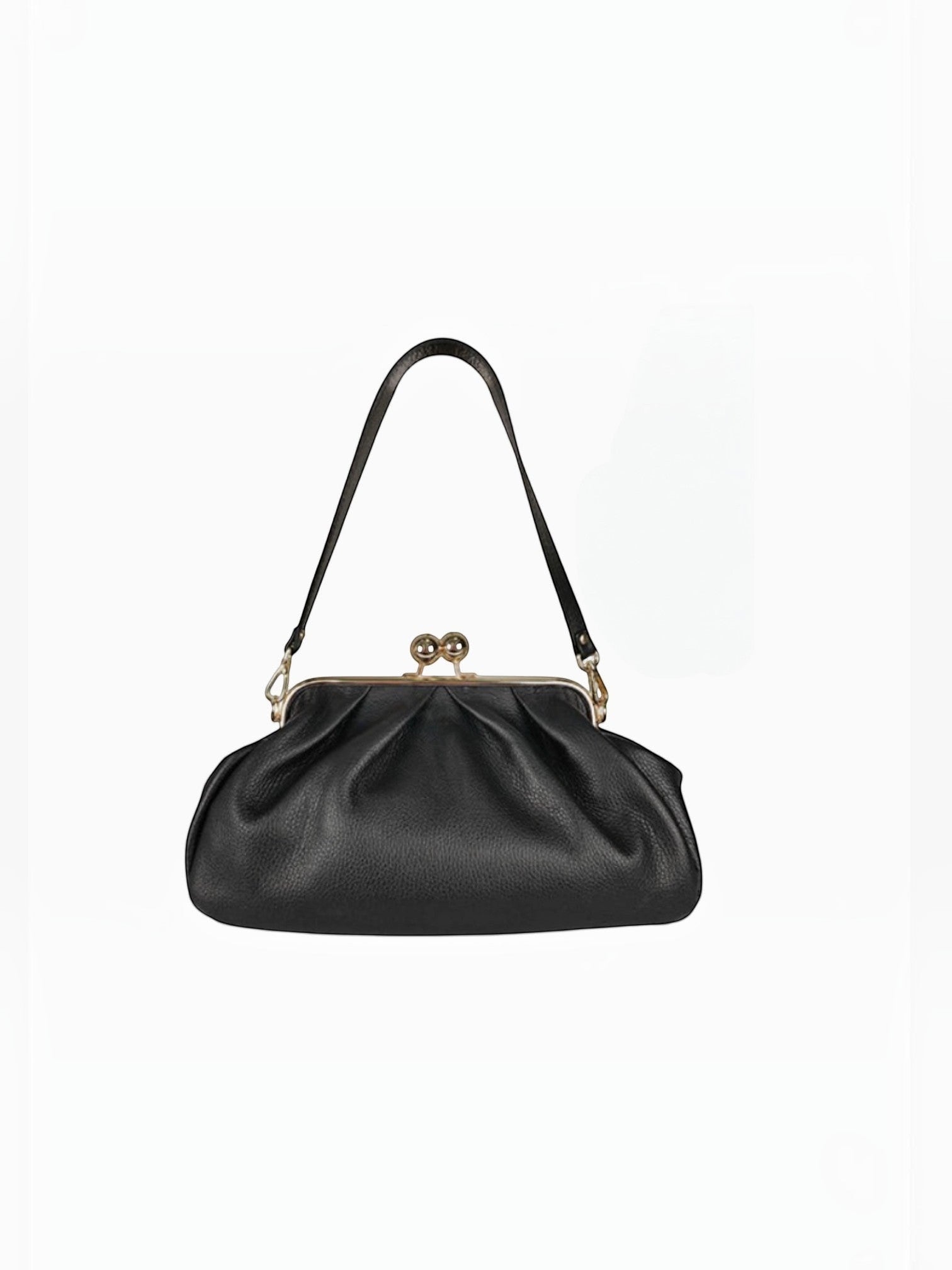 Sac bourse en cuir fermoir clic-clac Meloro M LOUISA LEE