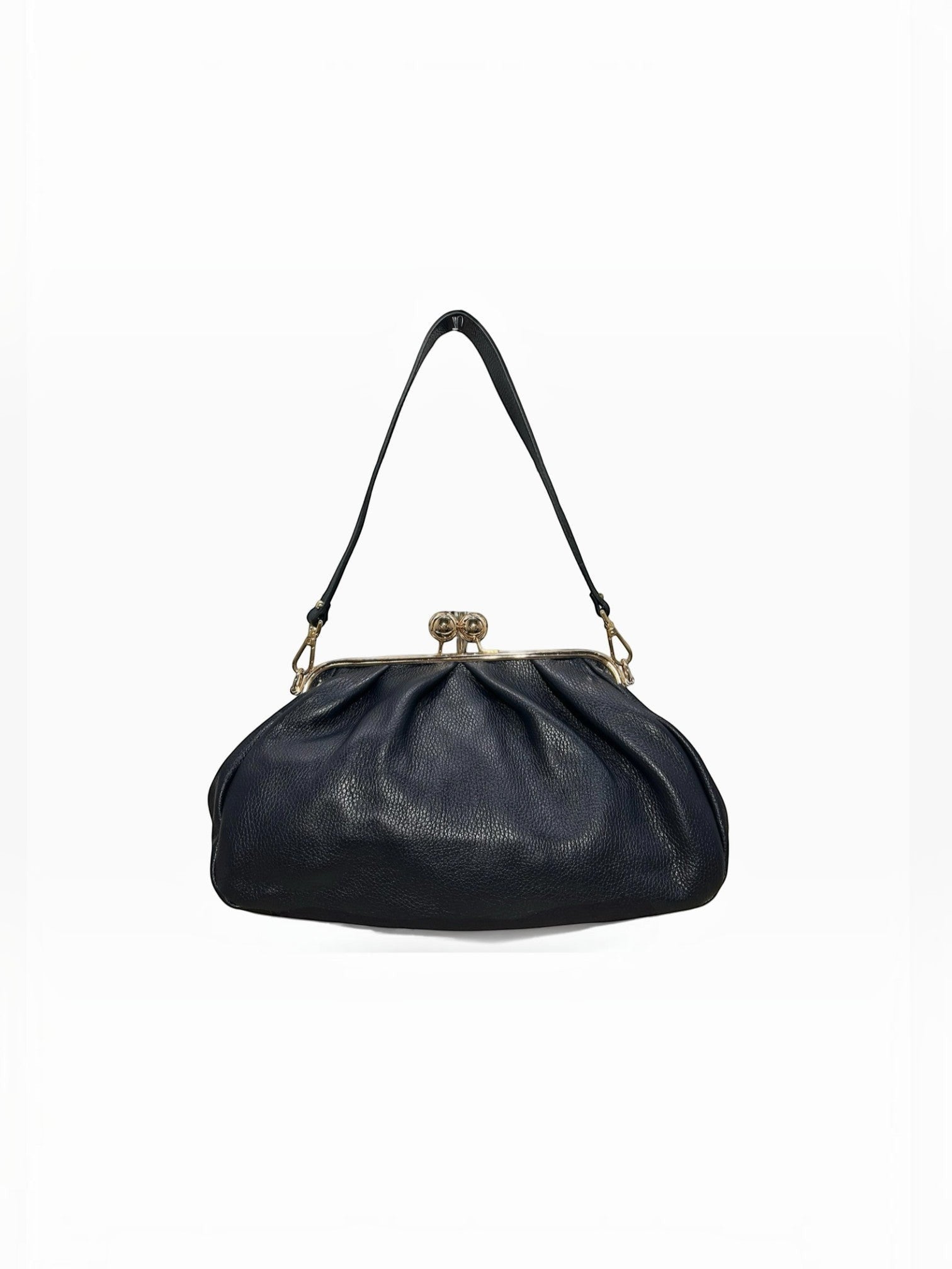 Sac bourse en cuir fermoir clic-clac Meloro M LOUISA LEE