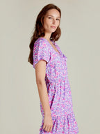 Robe courte fleurie SAMMY ANDY & LUCY