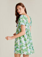 Robe courte coupe ample manches boule ANDY & LUCY