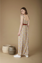Robe longue fluide imprimé fleuri CAMILLE ANDY & LUCY