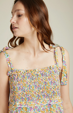 Robe longue fluide imprimé fleuri CAMILLE ANDY & LUCY