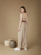 Robe longue fluide imprimé fleuri CAMILLE ANDY & LUCY