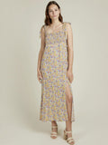 Robe longue fluide imprimé fleuri CAMILLE ANDY & LUCY
