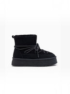 Bottines Plateforme Après-Ski Fausse Fourrure Lacets Croisés – LADY GLORY