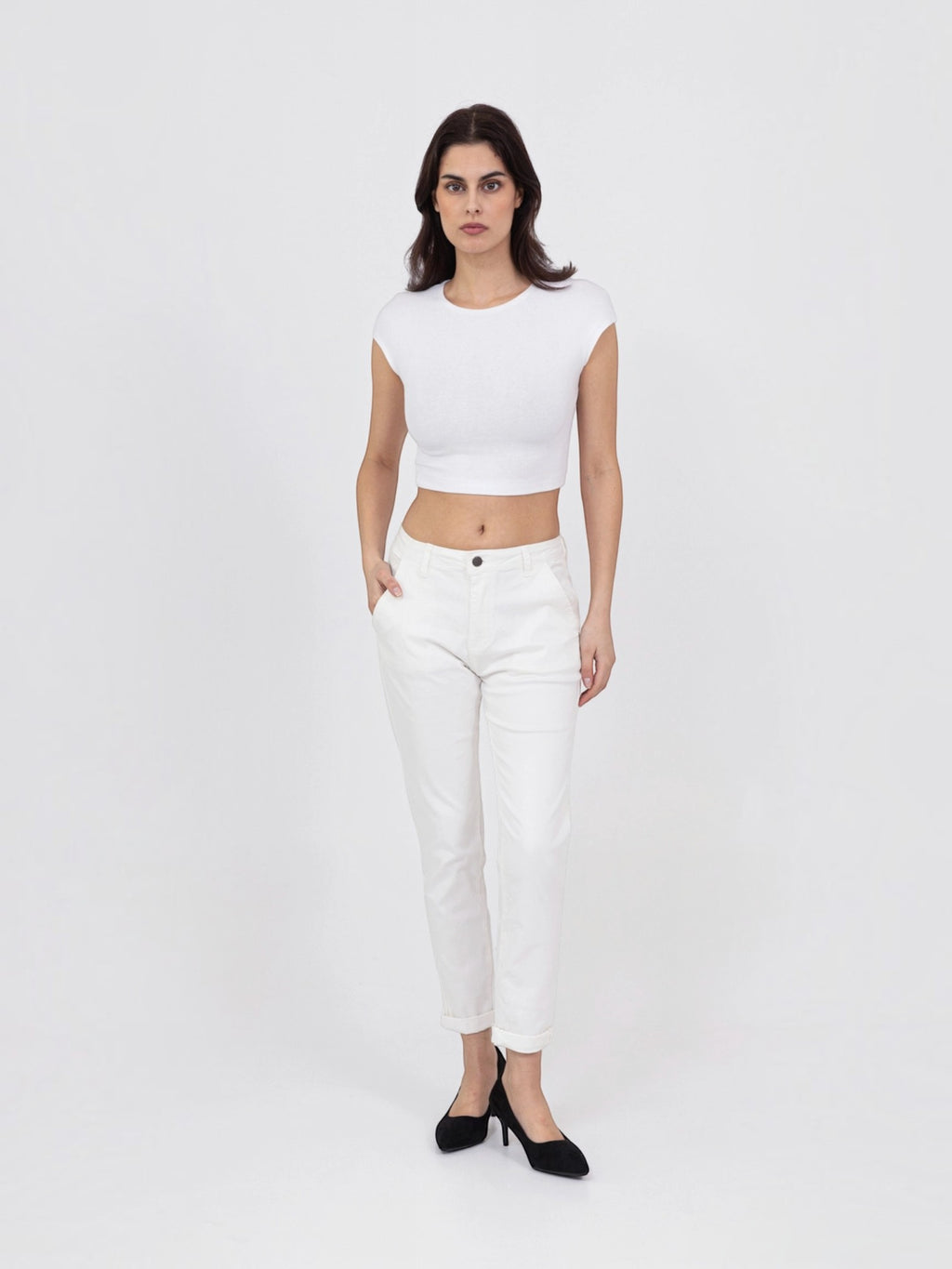 Pantalon Chino Stretch Taille Haute NINA CARTER