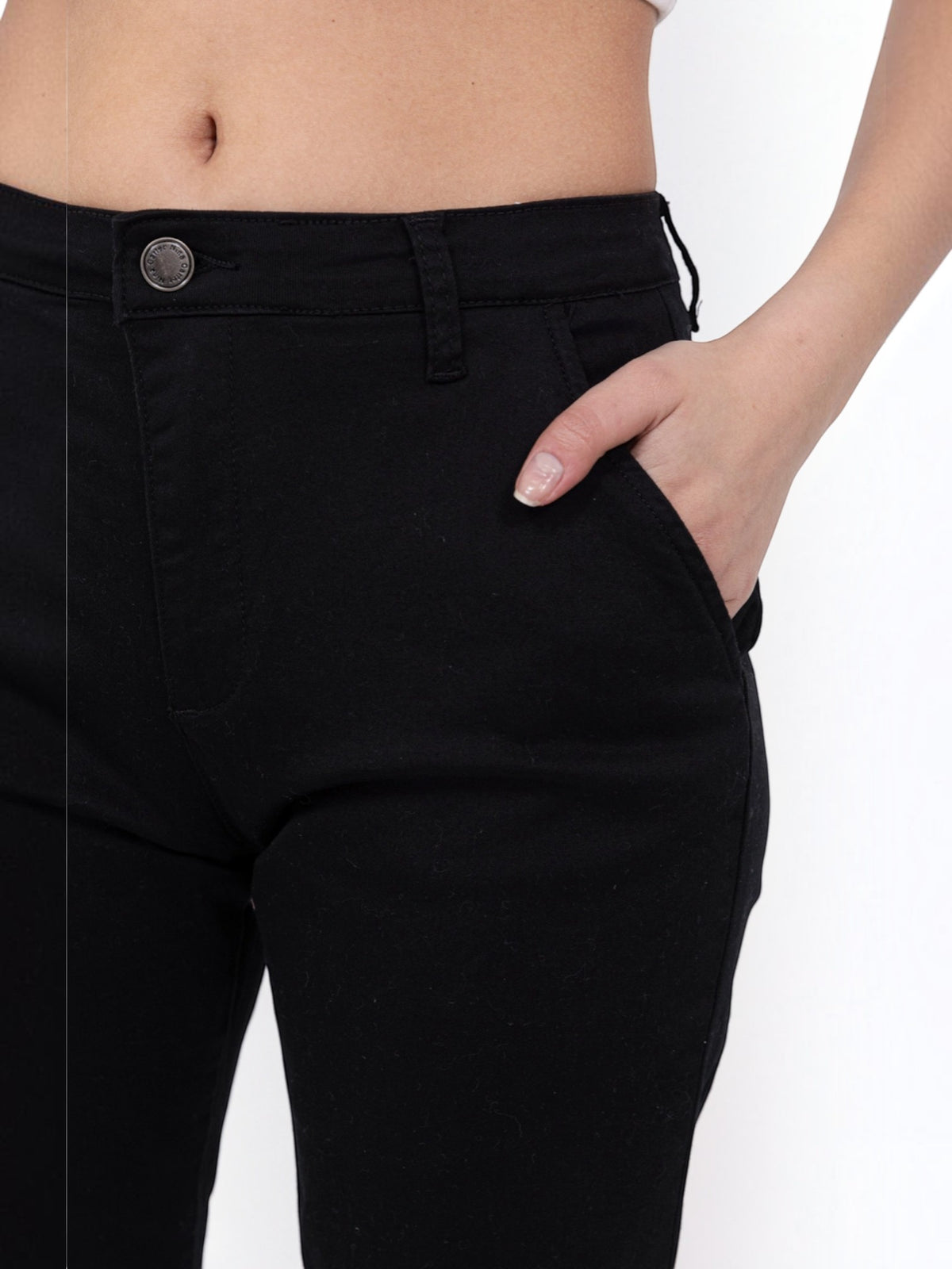 Pantalon Chino Stretch Taille Haute NINA CARTER