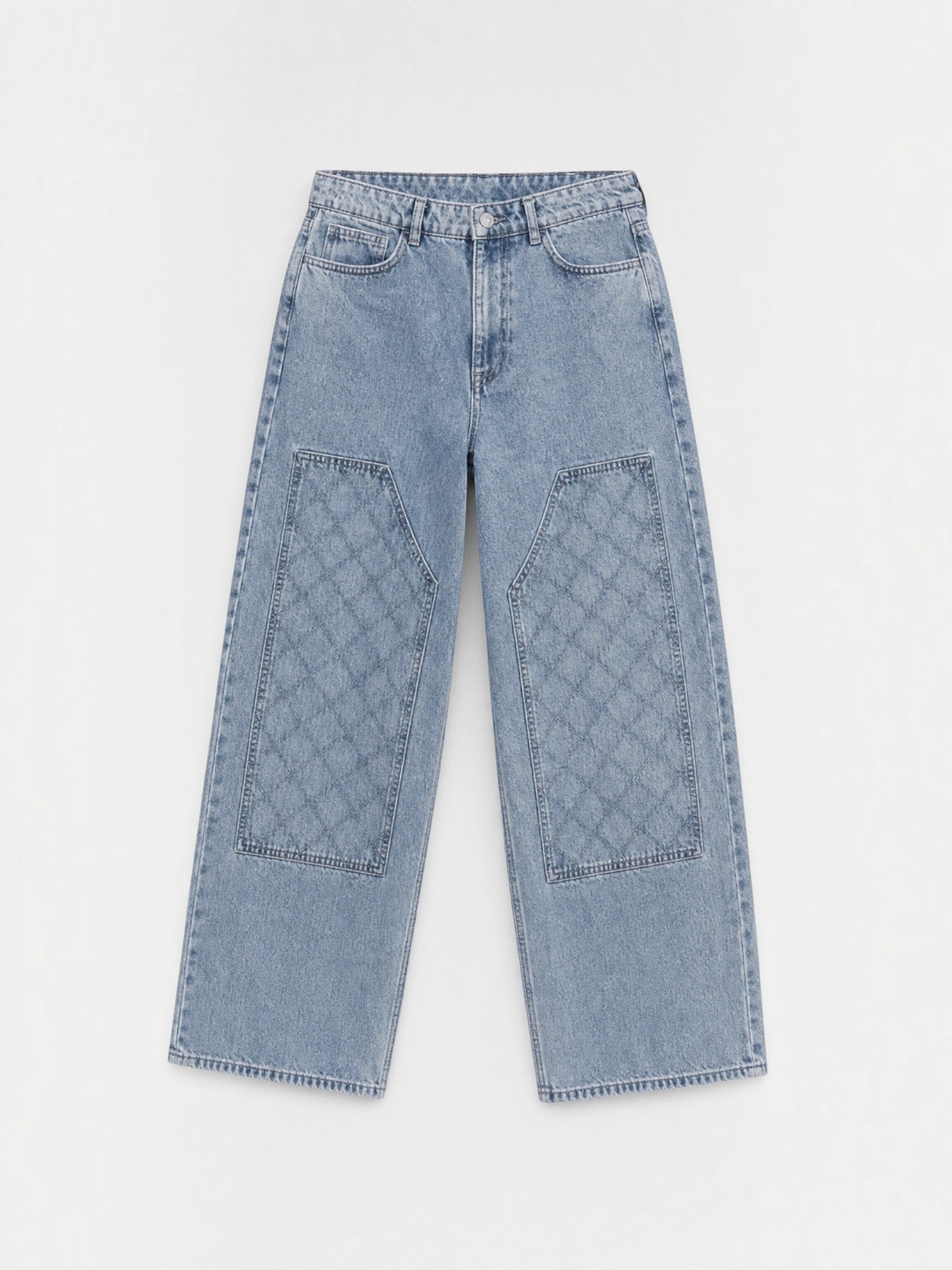 Jean Large à Patch Matelassé Homme FIVE EVER