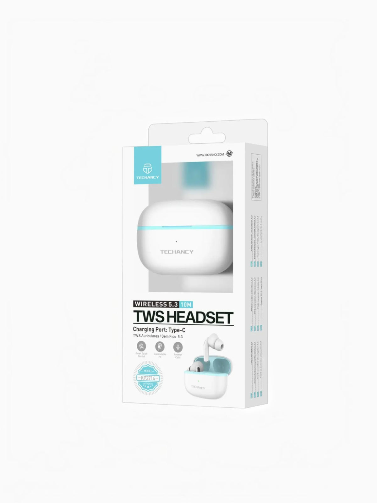 Écouteurs Bluetooth TWS 5.3 KP2714 TECHANCY