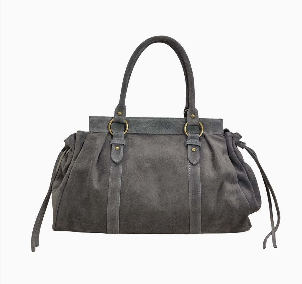 Sac de cours format A4 Cuir Suède Gilia 16 Pouces LOUISA LEE