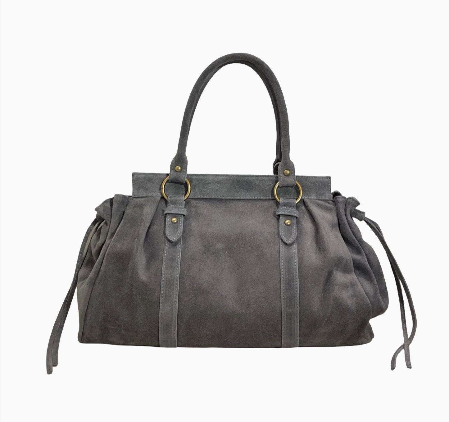 Sac de cours format A4 Cuir Suède Gilia 16 Pouces LOUISA LEE