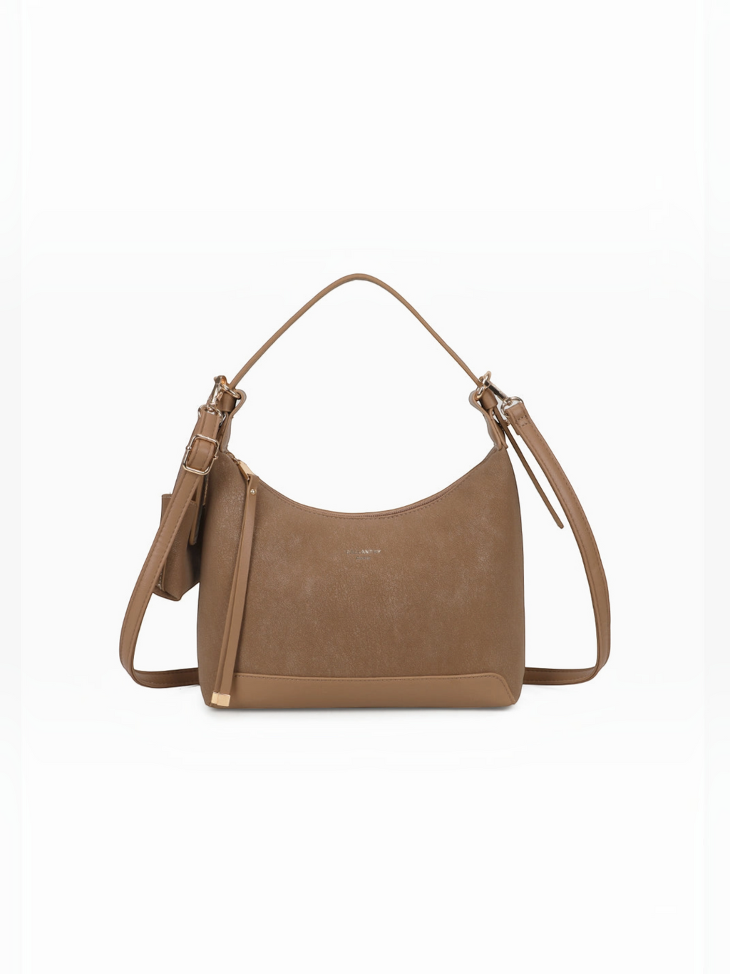 Sac à main BROCK GALLANTRY La Norya beige à silhouette souple, anse supérieure et bandoulière réglable
