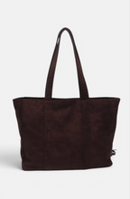Sac cabas zippé effet suédine à franges BESTINI