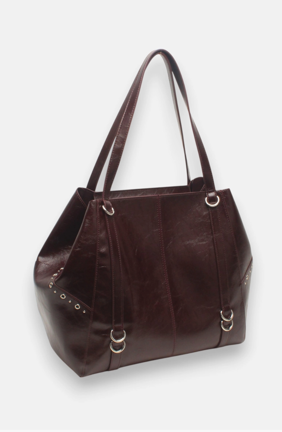 Grand sac cabas ajouré zippé à détails dorés BESTINI